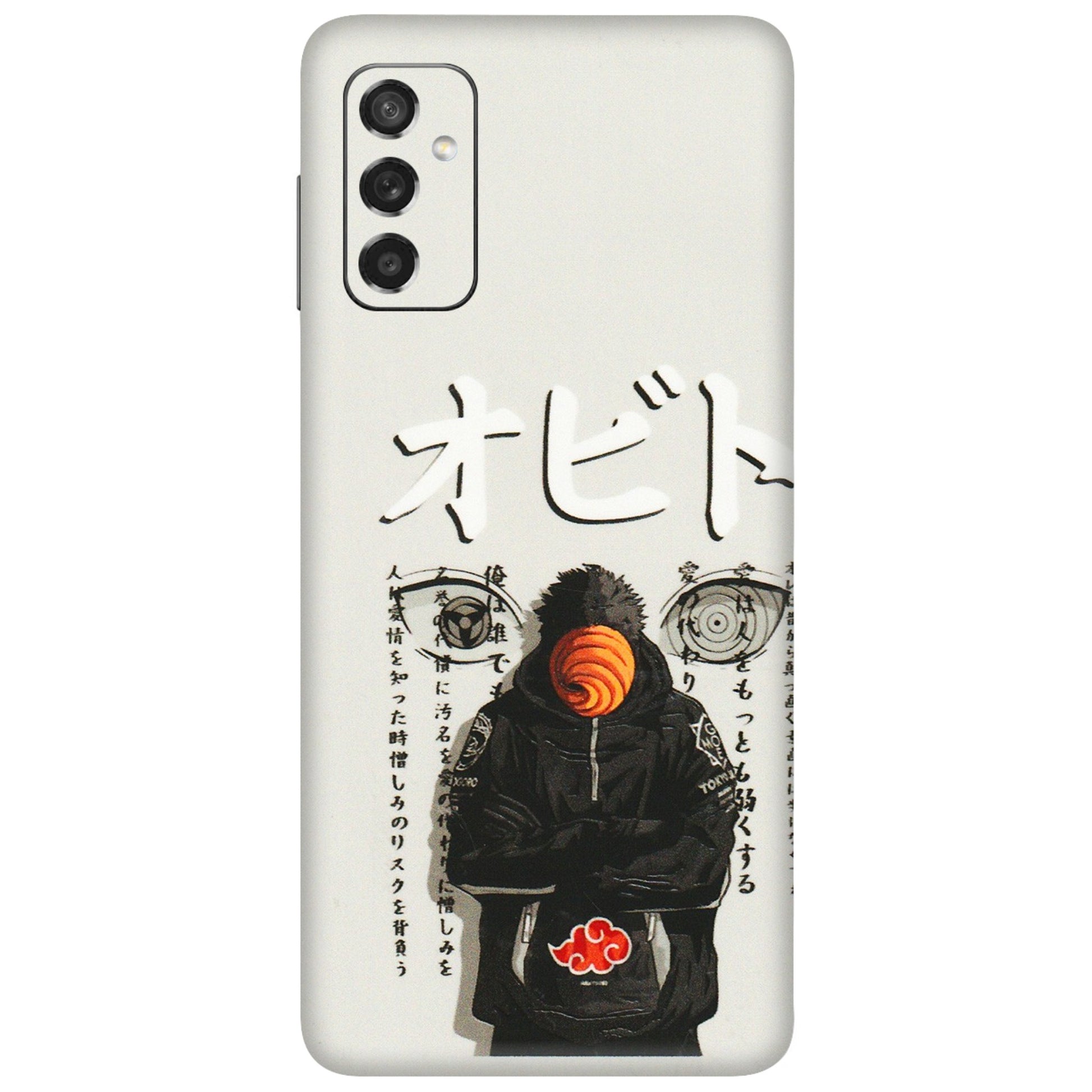 Samsung M/F/Note/Flip and C Phone Skins (All Models) - Obito Anime Eye - 3D Embossed Finish (L-19) Samsung Galaxy M52 (5G)
