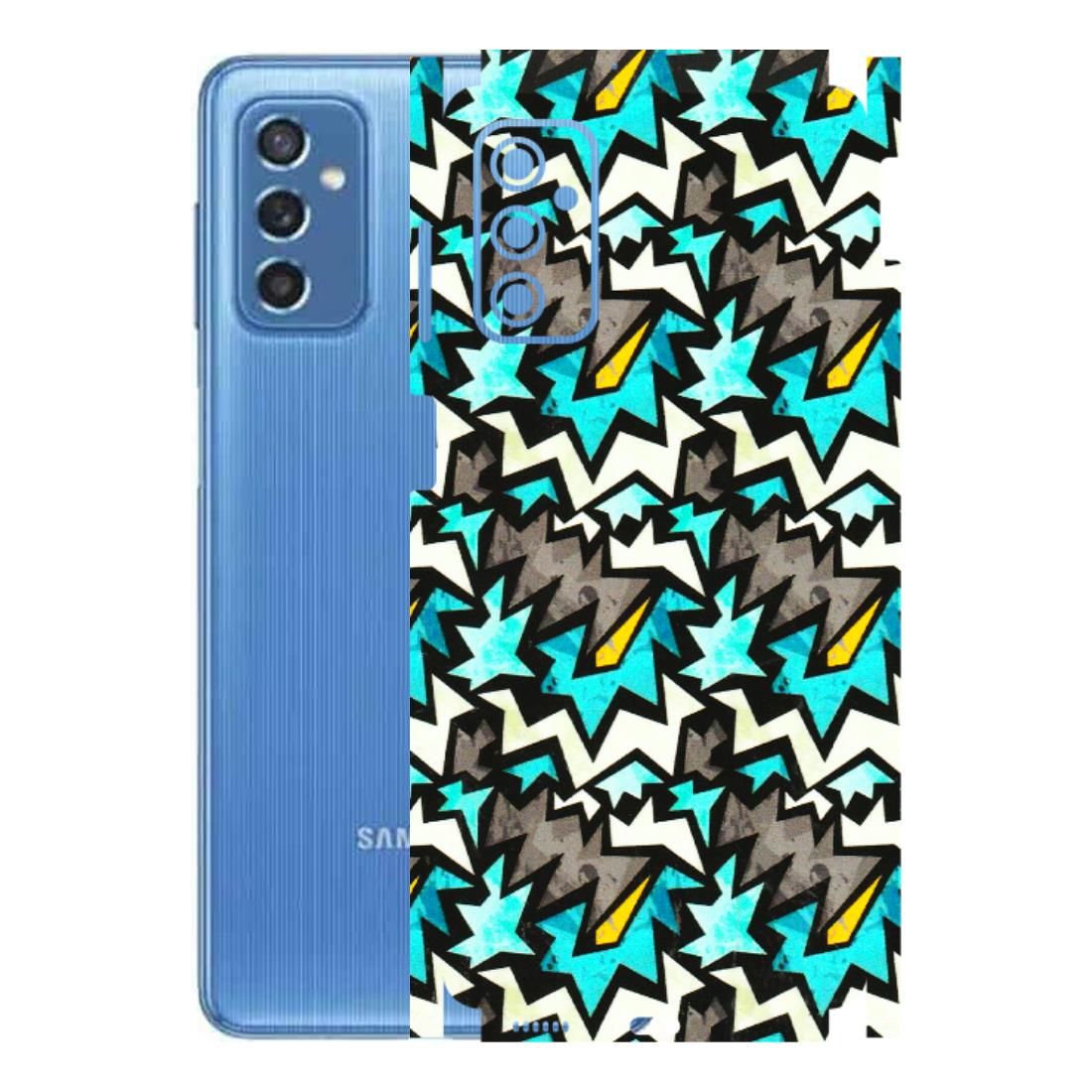 Samsung M/F/Note/Flip and C Phone Skins (All Models) - Funky Zig Zag - 3D Embossed Finish (L-223) Samsung Galaxy M52 (5G)