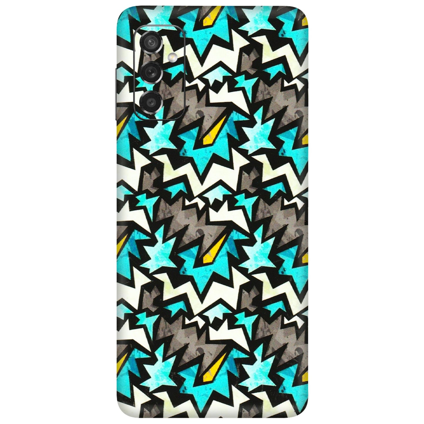 Samsung M/F/Note/Flip and C Phone Skins (All Models) - Funky Zig Zag - 3D Embossed Finish (L-223) Samsung Galaxy M52 (5G)