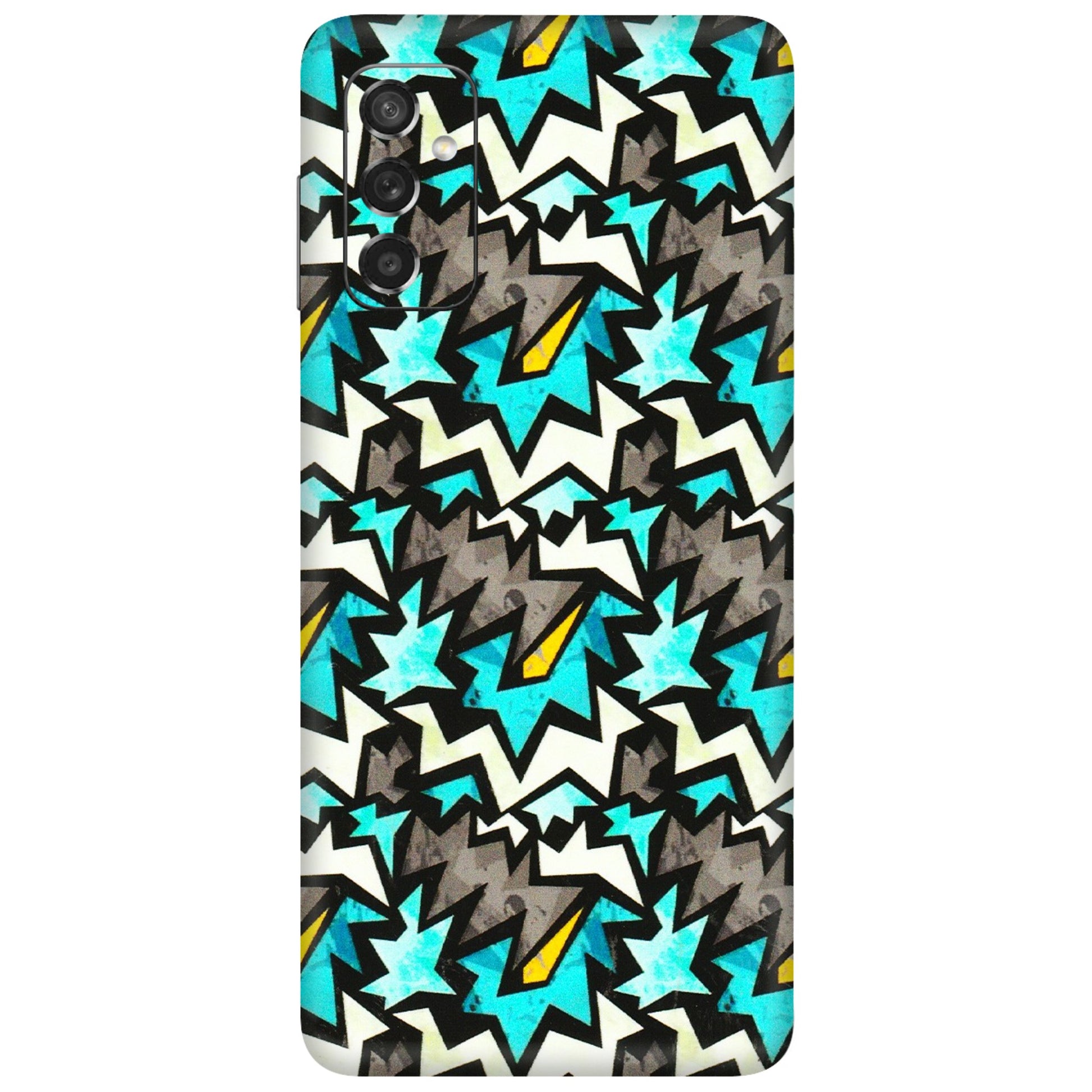 Samsung M/F/Note/Flip and C Phone Skins (All Models) - Funky Zig Zag - 3D Embossed Finish (L-223) Samsung Galaxy M52 (5G)