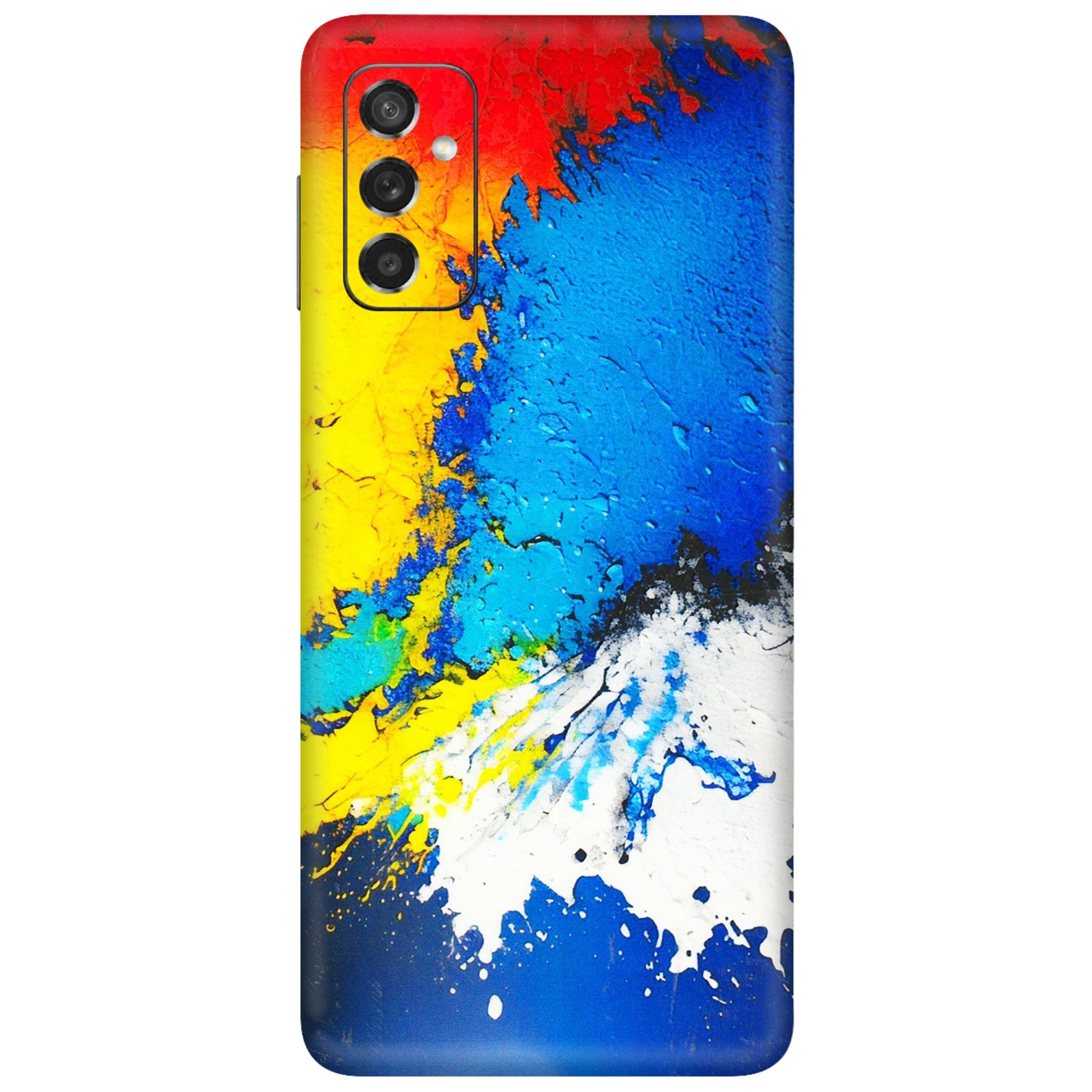 Samsung M/F/Note/Flip and C Phone Skins (All Models) - Acrylic Paint Spill - 3D Embossed Finish (L-229) Samsung Galaxy M52 (5G)