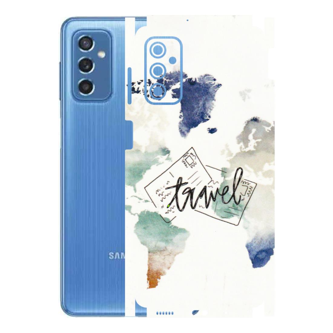 Samsung M/F/Note/Flip and C Phone Skins (All Models) - Travel The World - 3D Embossed Finish (L-232) Samsung Galaxy M52 (5G)