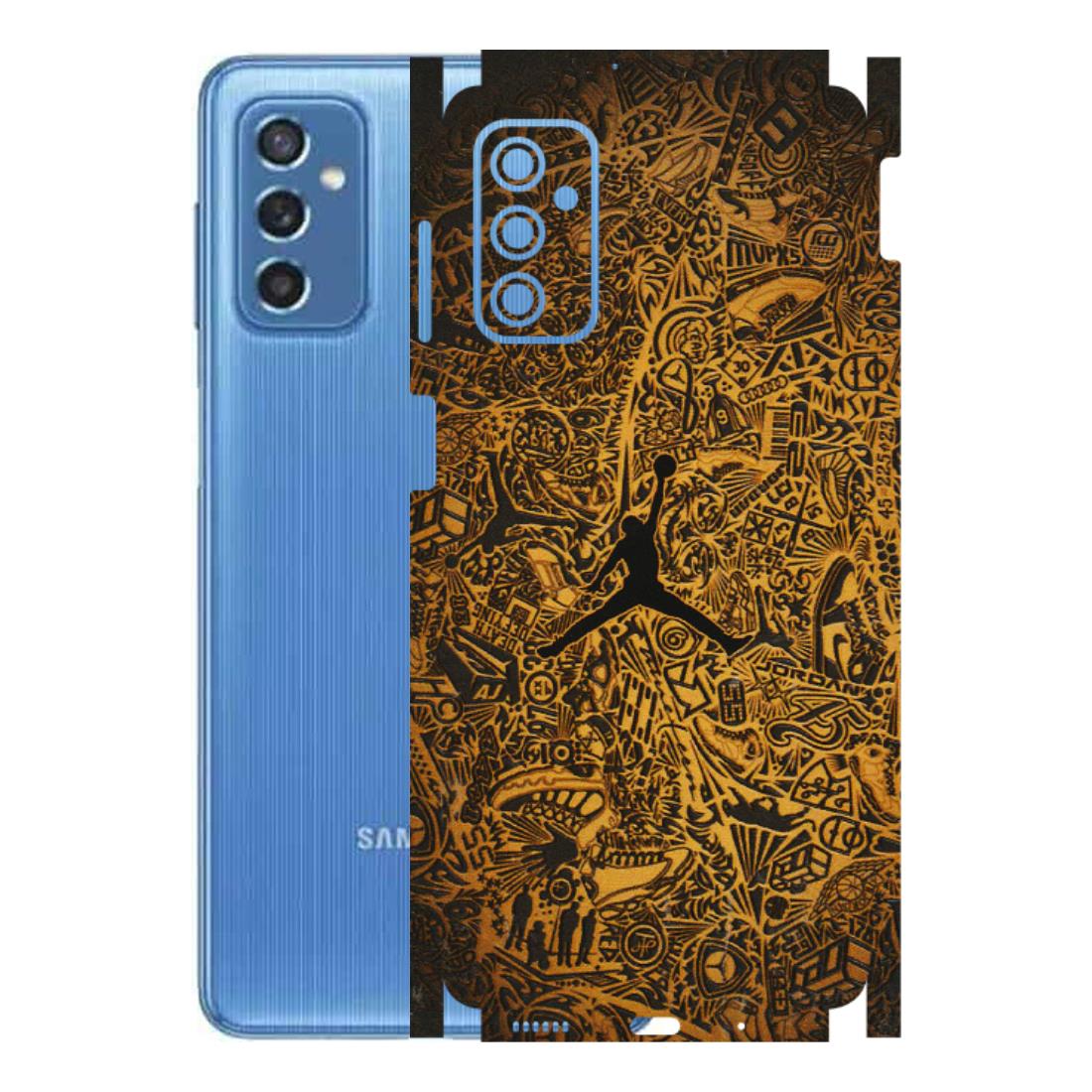 Samsung M/F/Note/Flip and C Phone Skins (All Models) - Premium Gold Basketball Player - 3D Embossed Finish (L-236) Samsung Galaxy M52 (5G)