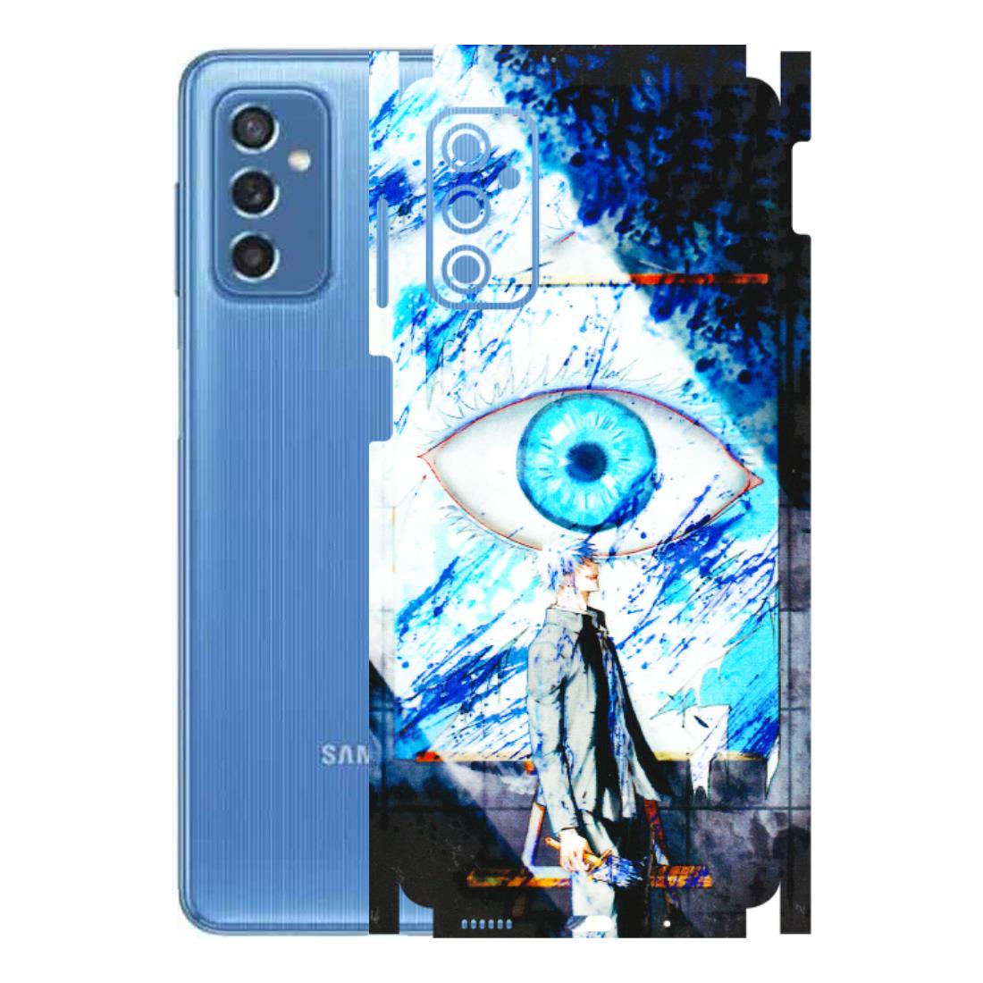 Samsung M/F/Note/Flip and C Phone Skins (All Models) - Gojo Satoru evil eye - 3D Embossed Finish (L-239) Samsung Galaxy M52 (5G)