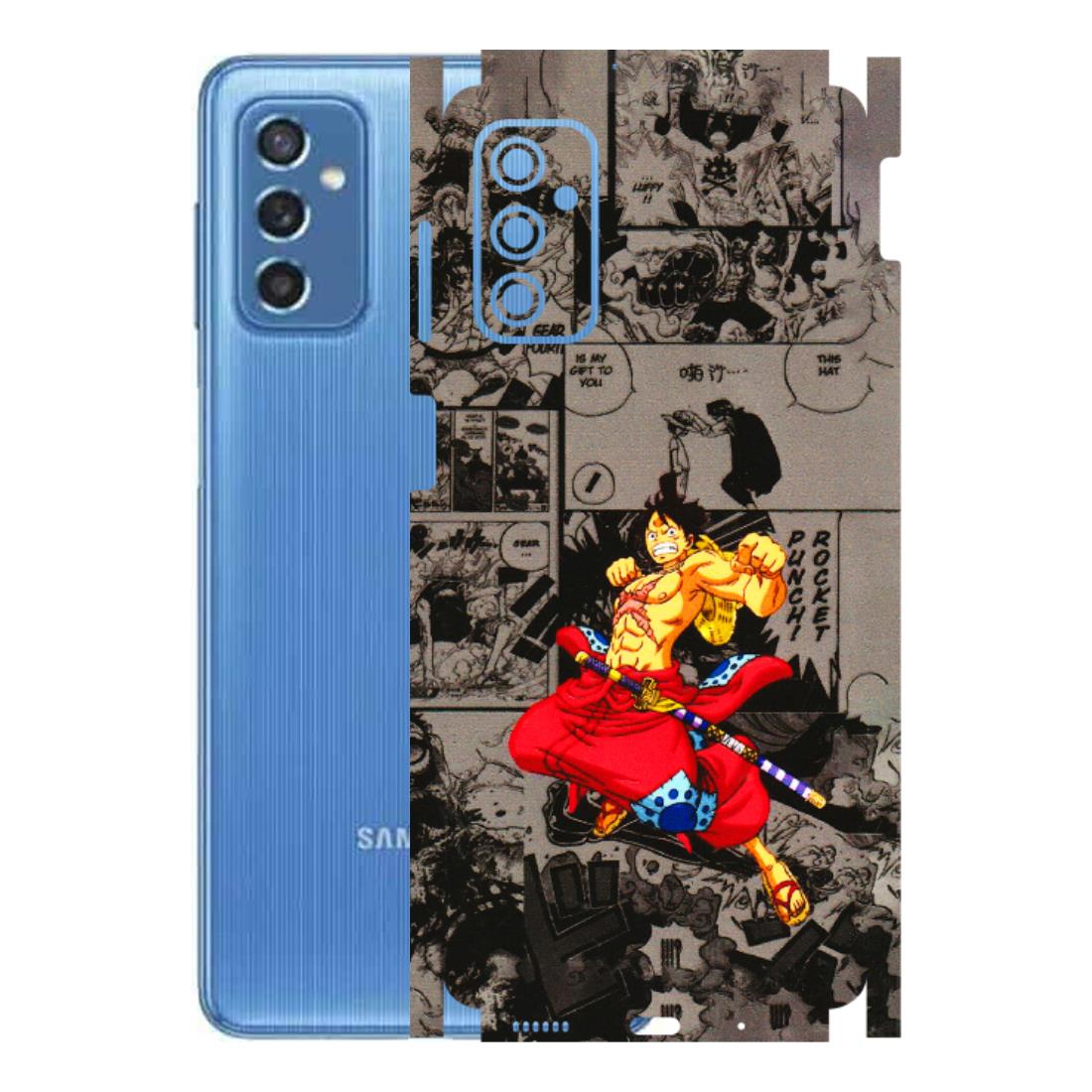 Samsung M/F/Note/Flip and C Phone Skins (All Models) - One Piece Rocket Punch Manga - 3D Embossed Finish (L-25) Samsung Galaxy M52 (5G)