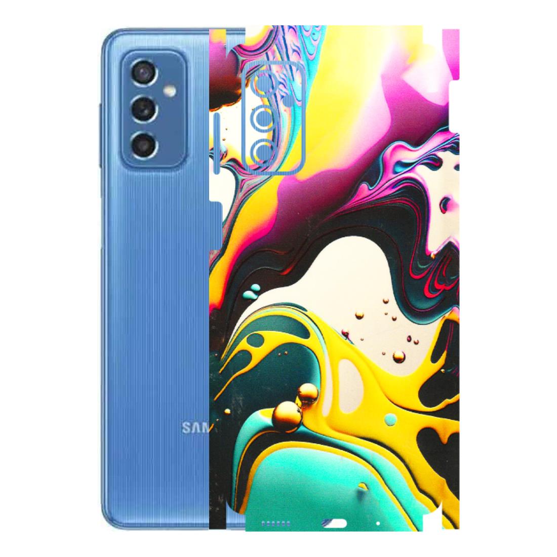 Samsung M/F/Note/Flip and C Phone Skins (All Models) - Multicolor Abstract pattern - 3D Embossed Finish (L-254) Samsung Galaxy M52 (5G)