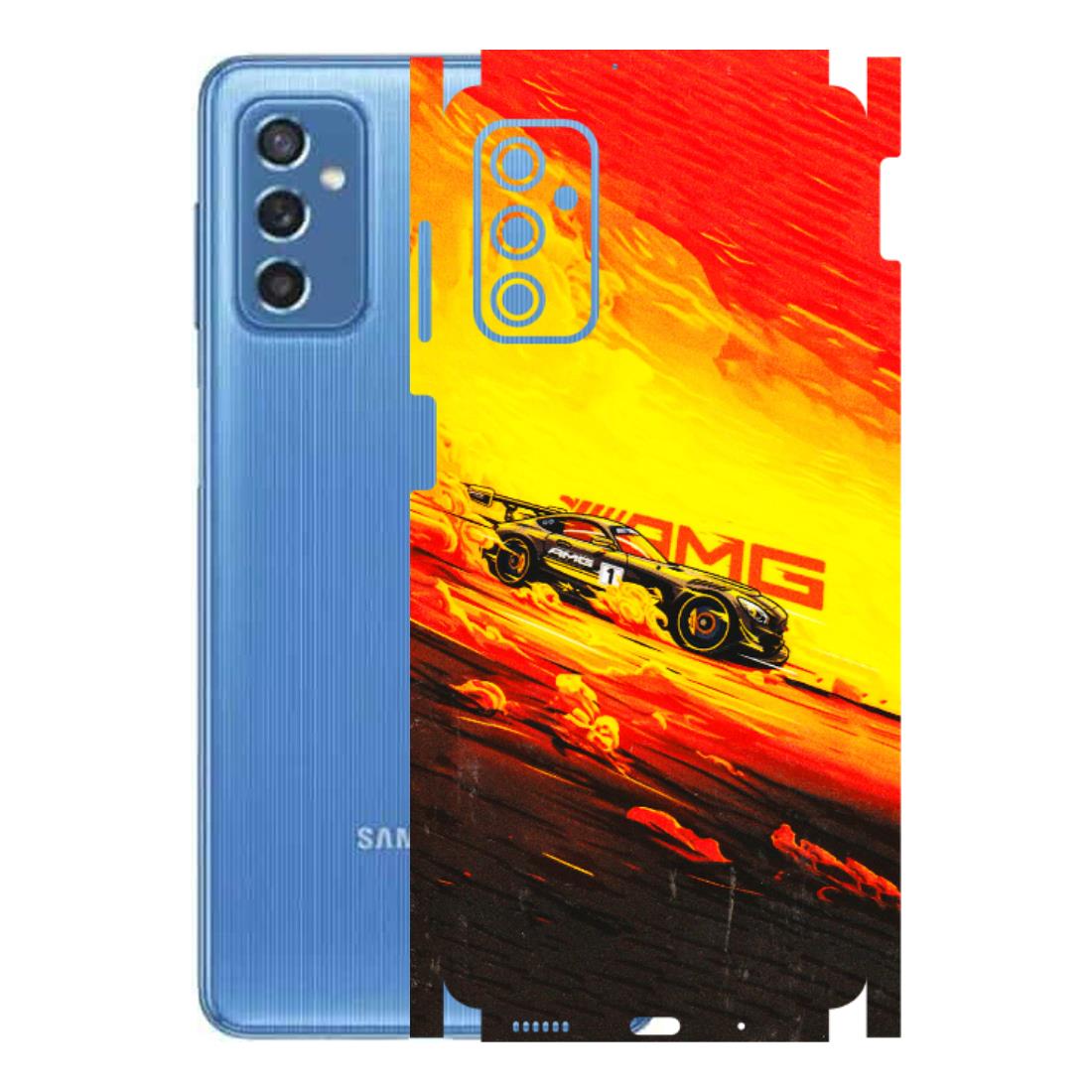 Samsung M/F/Note/Flip and C Phone Skins (All Models) - AMG Car Speed Cover - 3D Embossed Finish (L-256) Samsung Galaxy M52 (5G)