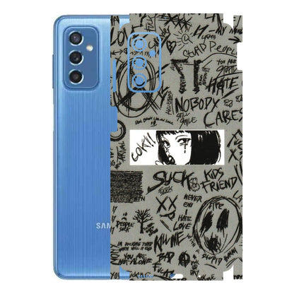 Samsung M/F/Note/Flip and C Phone Skins (All Models) - Never Have Love Anime - 3D Embossed Finish (L-260) Samsung Galaxy M52 (5G)