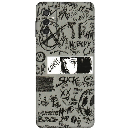 Samsung M/F/Note/Flip and C Phone Skins (All Models) - Never Have Love Anime - 3D Embossed Finish (L-260) Samsung Galaxy M52 (5G)