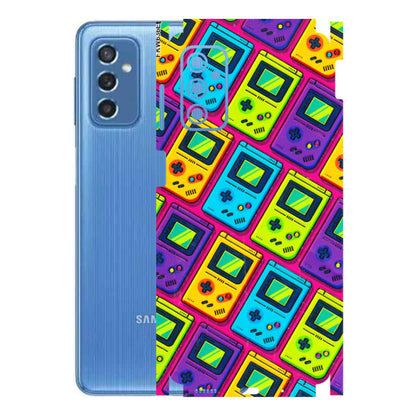 Samsung M/F/Note/Flip and C Phone Skins (All Models) - Gameboy Colourful - 3D Embossed Finish (L-266) Samsung Galaxy M52 (5G)