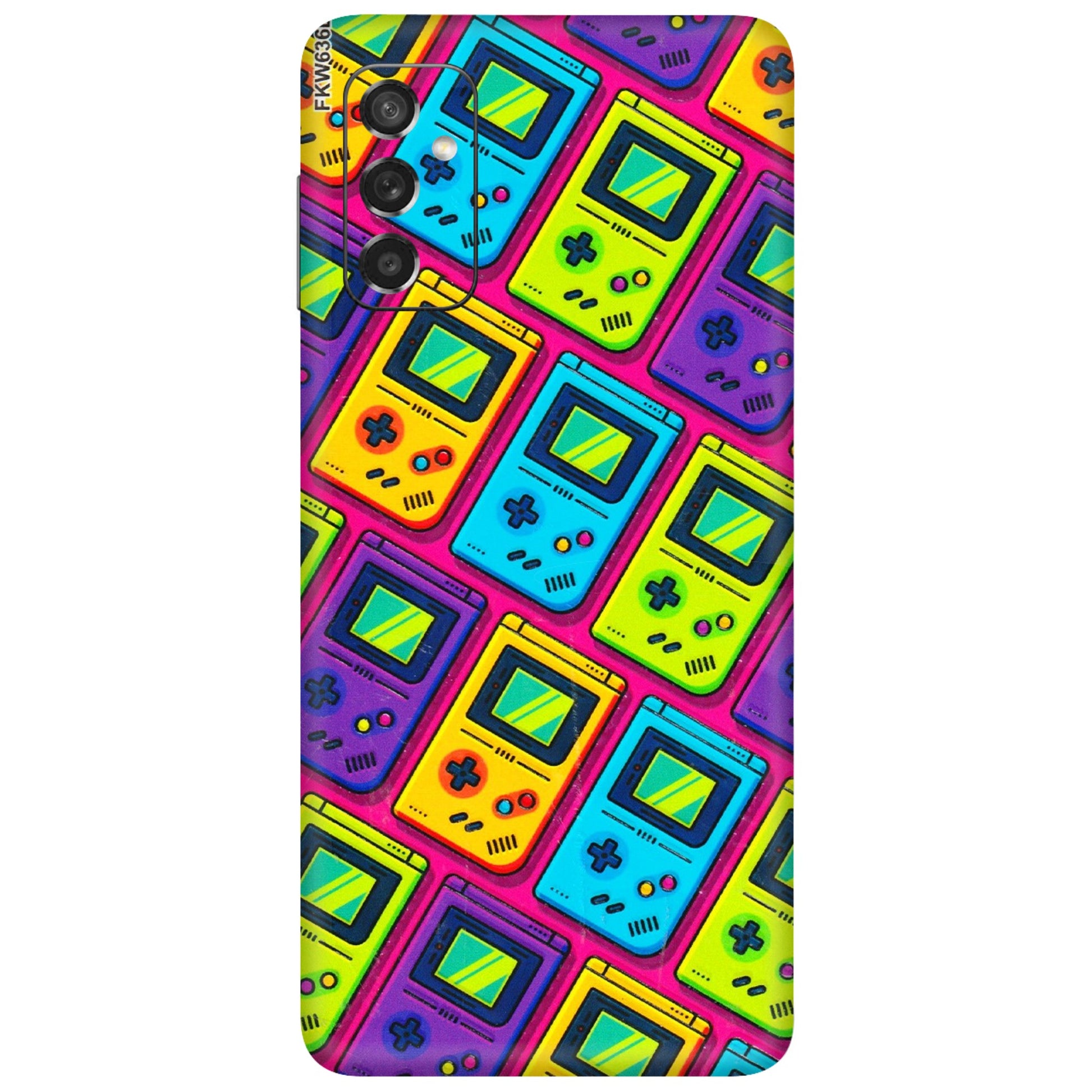 Samsung M/F/Note/Flip and C Phone Skins (All Models) - Gameboy Colourful - 3D Embossed Finish (L-266) Samsung Galaxy M52 (5G)