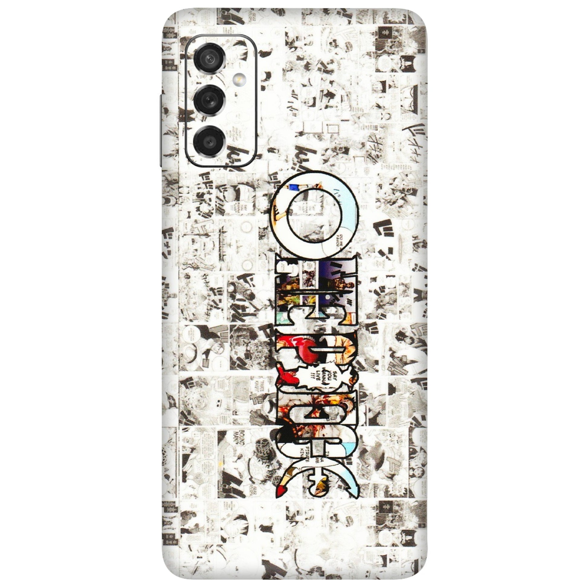 Samsung M/F/Note/Flip and C Phone Skins (All Models) - One Piece Manga - 3D Embossed Finish (L-26) Samsung Galaxy M52 (5G)
