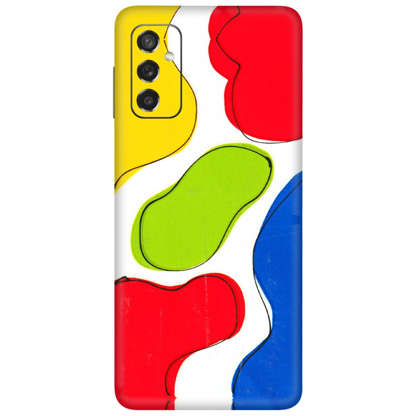 Samsung M/F/Note/Flip and C Phone Skins (All Models) - RGB Colour Paint - 3D Embossed Finish (L-284) Samsung Galaxy M52 (5G)