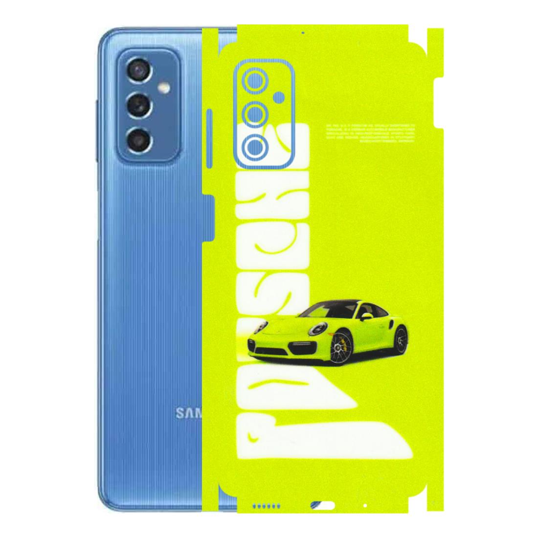 Samsung M/F/Note/Flip and C Phone Skins (All Models) - Lime Green Porche - 3D Embossed Finish (L-30) Samsung Galaxy M52 (5G)