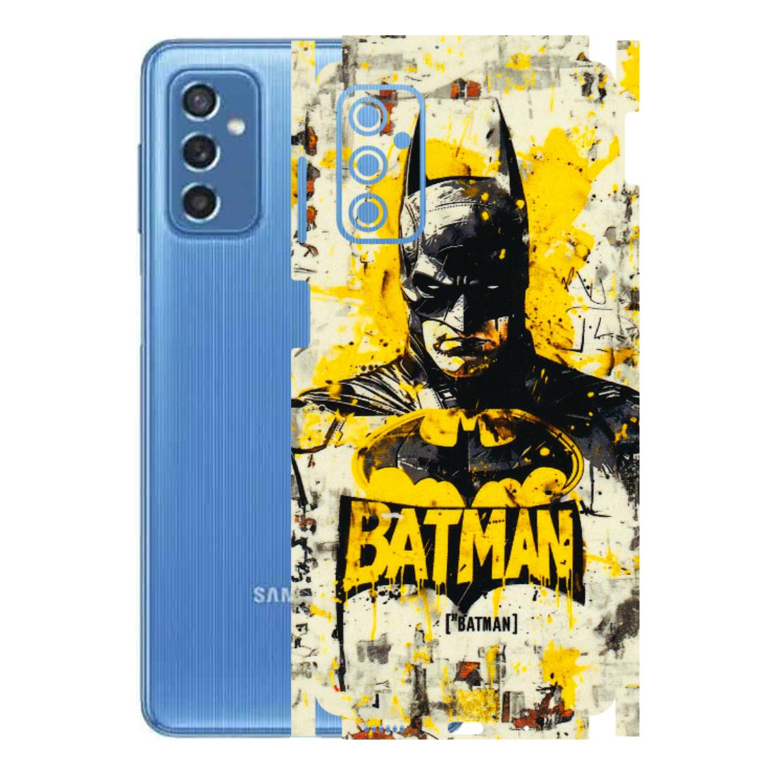 Samsung M/F/Note/Flip and C Phone Skins (All Models) - Batman Yellow BT - 3D Embossed Finish (L-304) Samsung Galaxy M52 (5G)