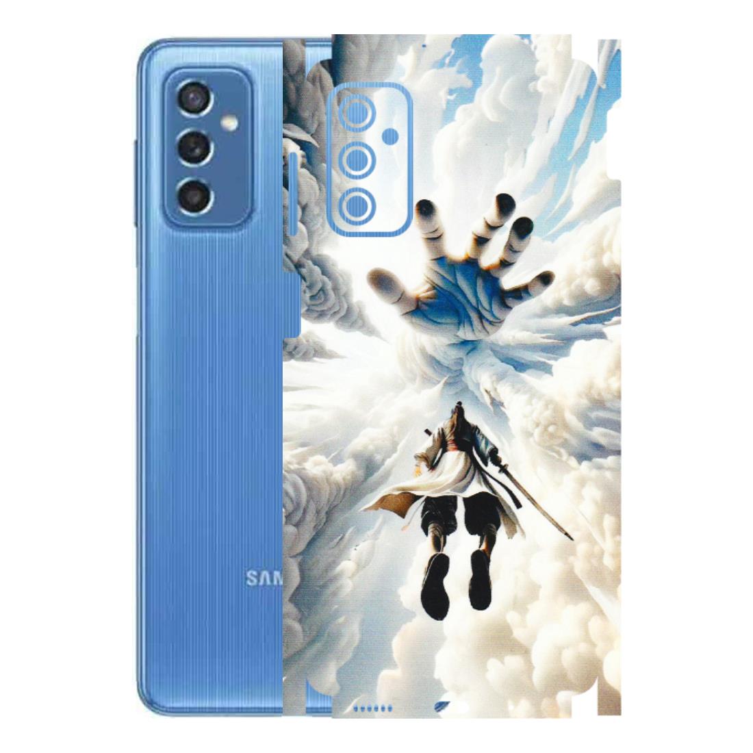 Samsung M/F/Note/Flip and C Phone Skins (All Models) - Big Hand With Monkey King - 3D Embossed Finish (L-323) Samsung Galaxy M52 (5G)