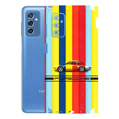 Samsung M/F/Note/Flip and C Phone Skins (All Models) - Multicolour Porche - 3D Embossed Finish (L-39) Samsung Galaxy M52 (5G)