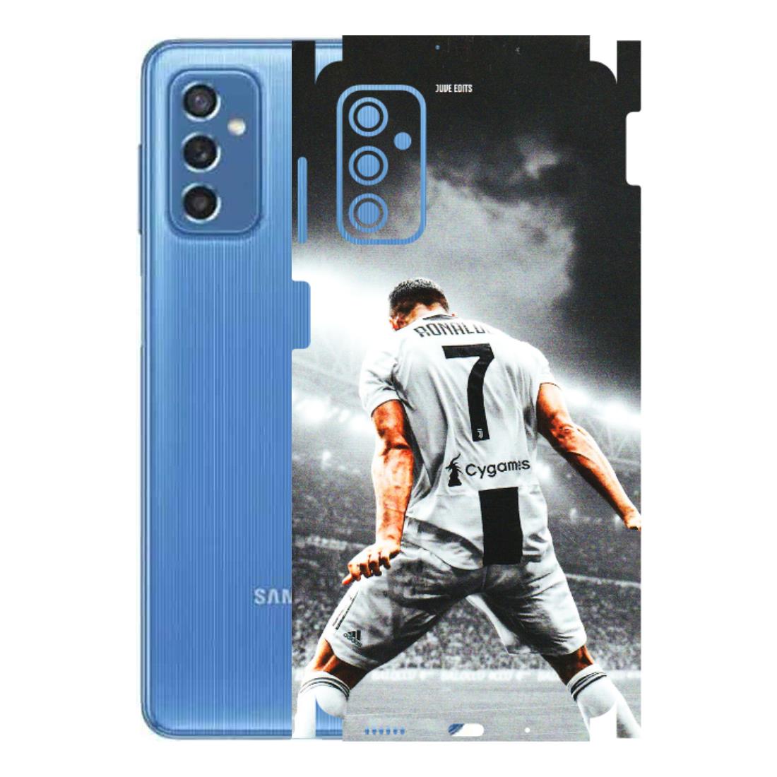 Samsung M/F/Note/Flip and C Phone Skins (All Models) - Ronaldo CR7 Crazy - 3D Embossed Finish (L-44) Samsung Galaxy M52 (5G)