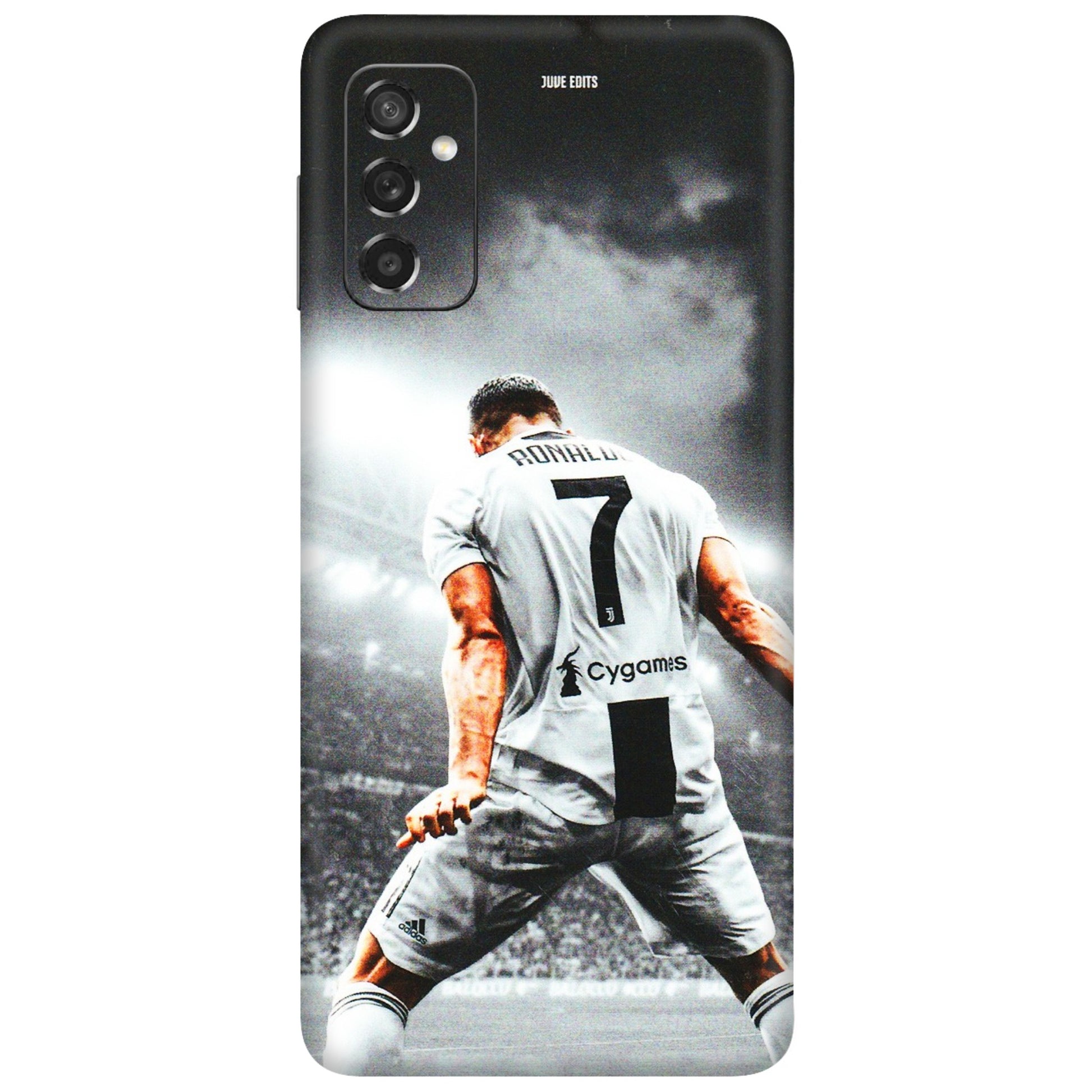Samsung M/F/Note/Flip and C Phone Skins (All Models) - Ronaldo CR7 Crazy - 3D Embossed Finish (L-44) Samsung Galaxy M52 (5G)