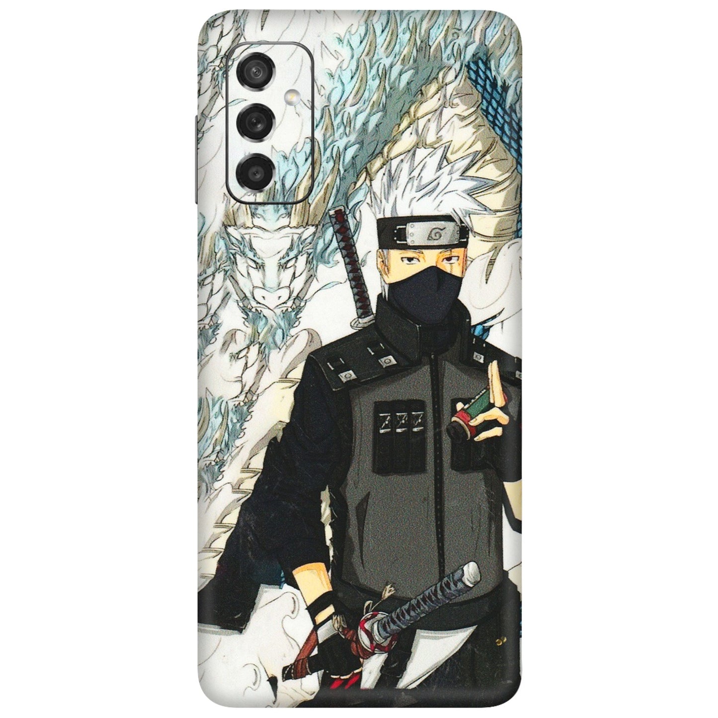 Samsung M/F/Note/Flip and C Phone Skins (All Models) - Kakashi Hatake Naruto Anime - 3D Embossed Finish (L-46) Samsung Galaxy M52 (5G)