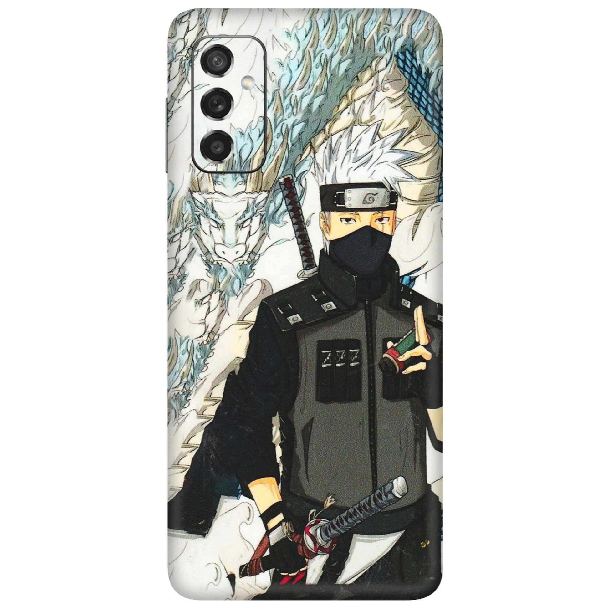 Samsung M/F/Note/Flip and C Phone Skins (All Models) - Kakashi Hatake Naruto Anime - 3D Embossed Finish (L-46) Samsung Galaxy M52 (5G)