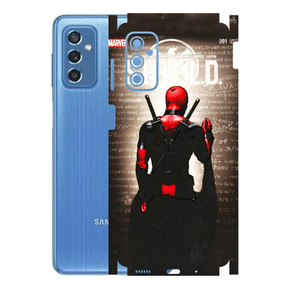 Samsung M/F/Note/Flip and C Phone Skins (All Models) - Deadpool - 3D Embossed Finish (L-56) Samsung Galaxy M52 (5G)