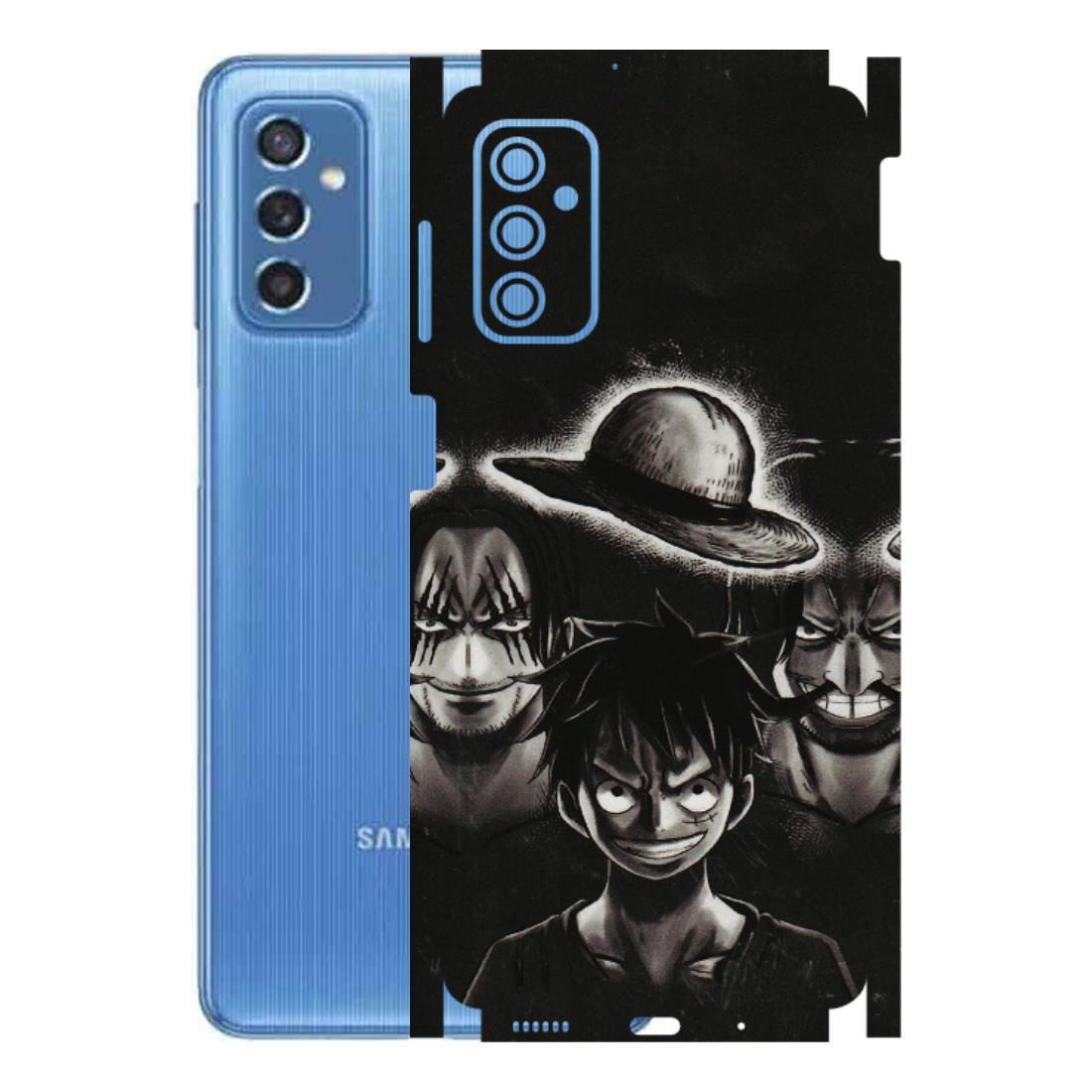 Samsung M/F/Note/Flip and C Phone Skins (All Models) - Black Luffy Hat - 3D Embossed Finish (L-57) Samsung Galaxy M52 (5G)