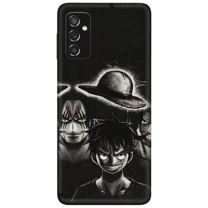 Samsung M/F/Note/Flip and C Phone Skins (All Models) - Black Luffy Hat - 3D Embossed Finish (L-57) Samsung Galaxy M52 (5G)