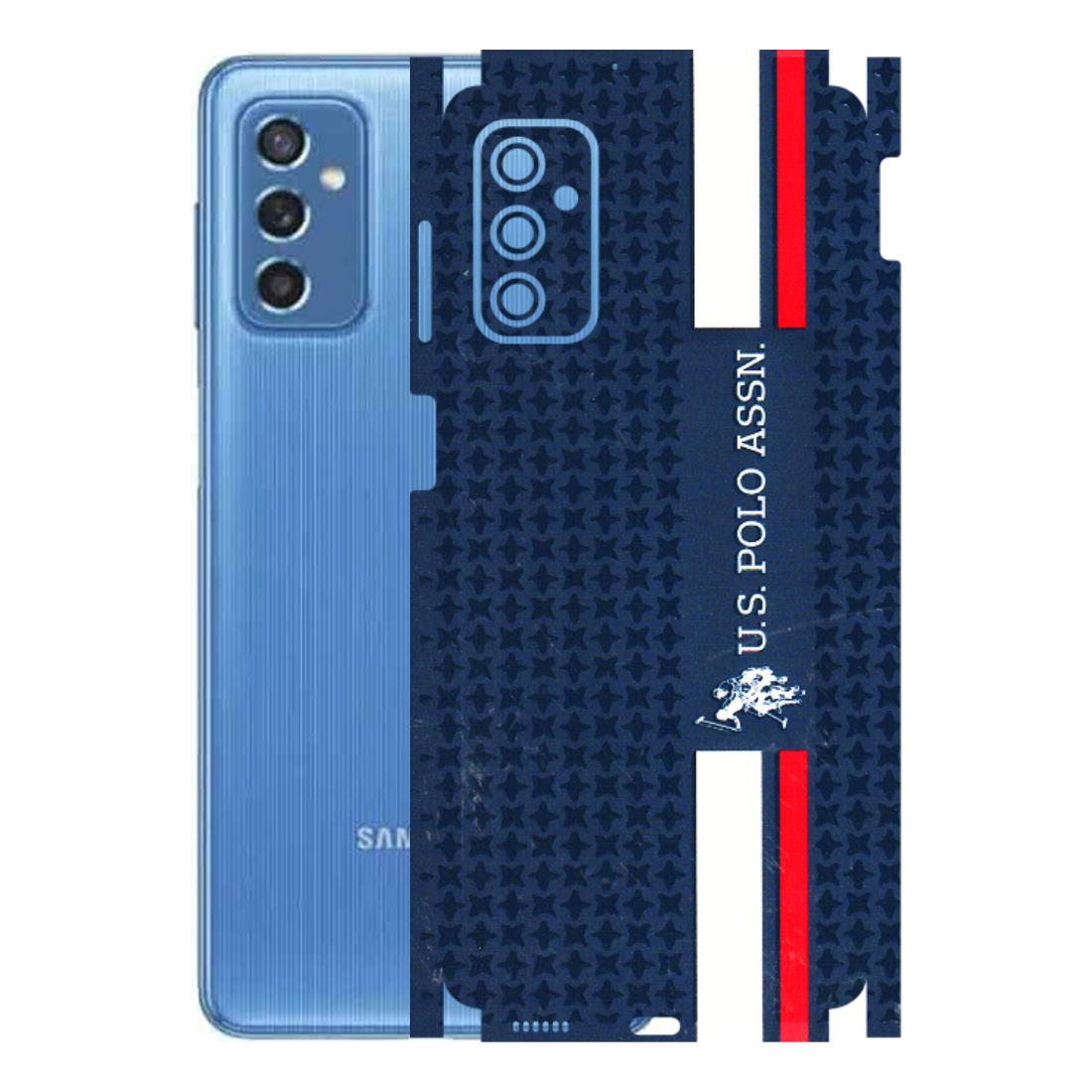 Samsung M/F/Note/Flip and C Phone Skins (All Models) - US POLO Designer Brand - 3D Embossed Finish (L-65) Samsung Galaxy M52 (5G)