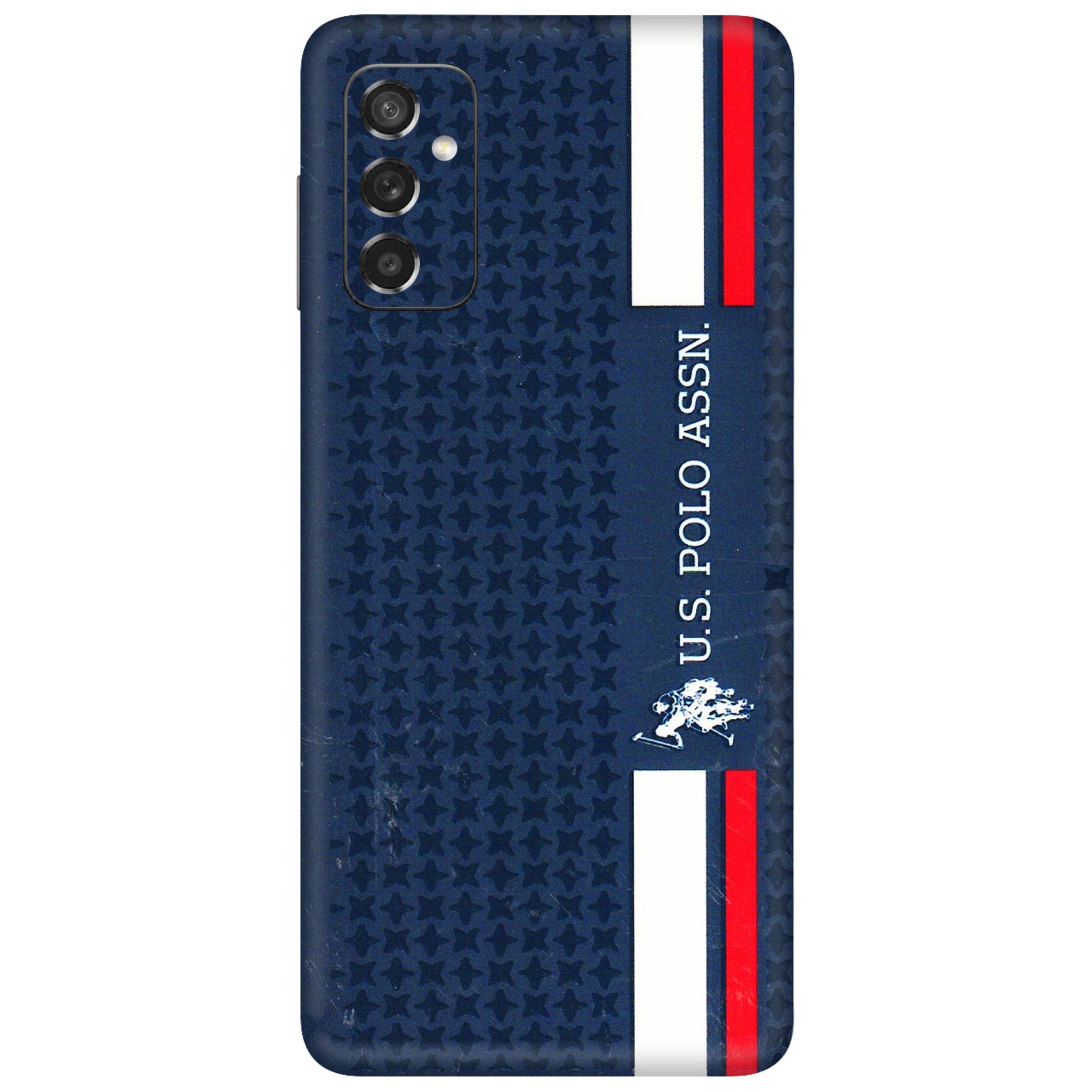 Samsung M/F/Note/Flip and C Phone Skins (All Models) - US POLO Designer Brand - 3D Embossed Finish (L-65) Samsung Galaxy M52 (5G)