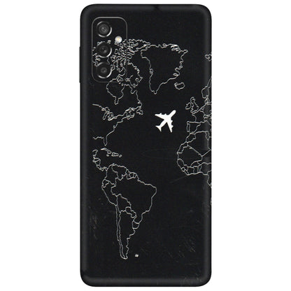 Samsung M/F/Note/Flip and C Phone Skins (All Models) - Never Ending Travel - 3D Embossed Finish (L-79) Samsung Galaxy M52 (5G)