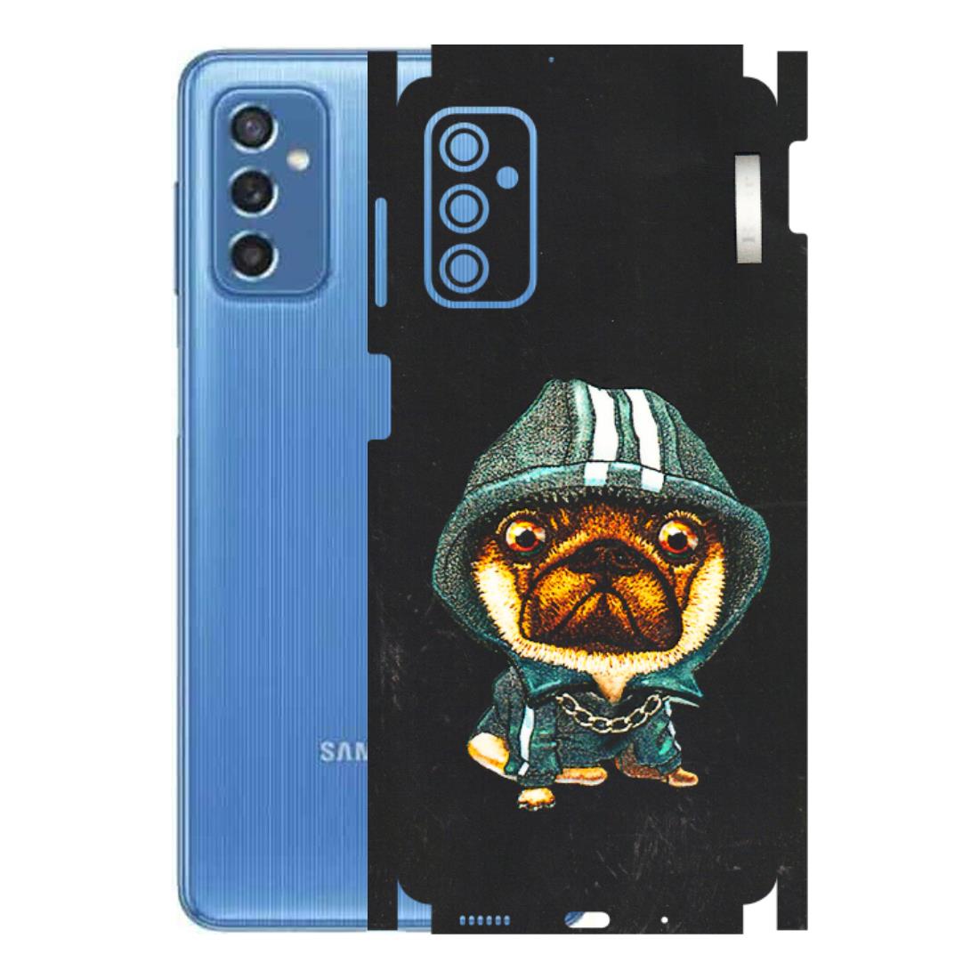 Samsung M/F/Note/Flip and C Phone Skins (All Models) - Puppy N Hoodie - 3D Embossed Finish (L-90) Samsung Galaxy M52 (5G)