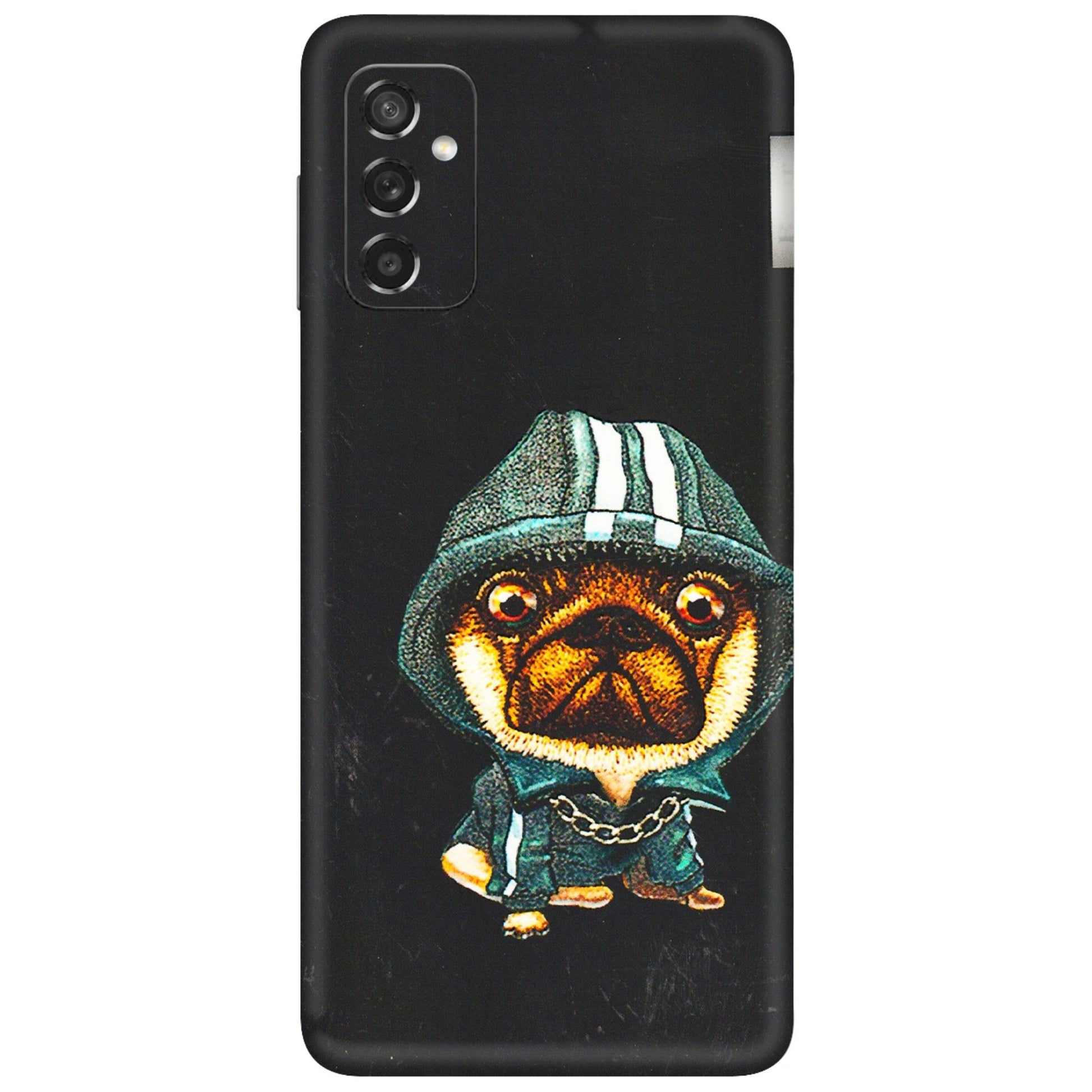 Samsung M/F/Note/Flip and C Phone Skins (All Models) - Puppy N Hoodie - 3D Embossed Finish (L-90) Samsung Galaxy M52 (5G)