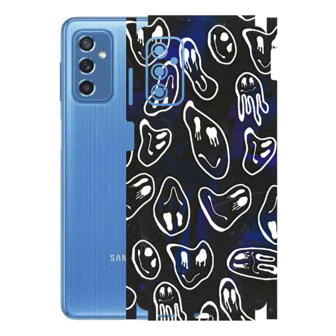 Samsung M/F/Note/Flip and C Phone Skins (All Models) - Distorted Smileys - 3D Embossed Finish (L-92) Samsung Galaxy M52 (5G)