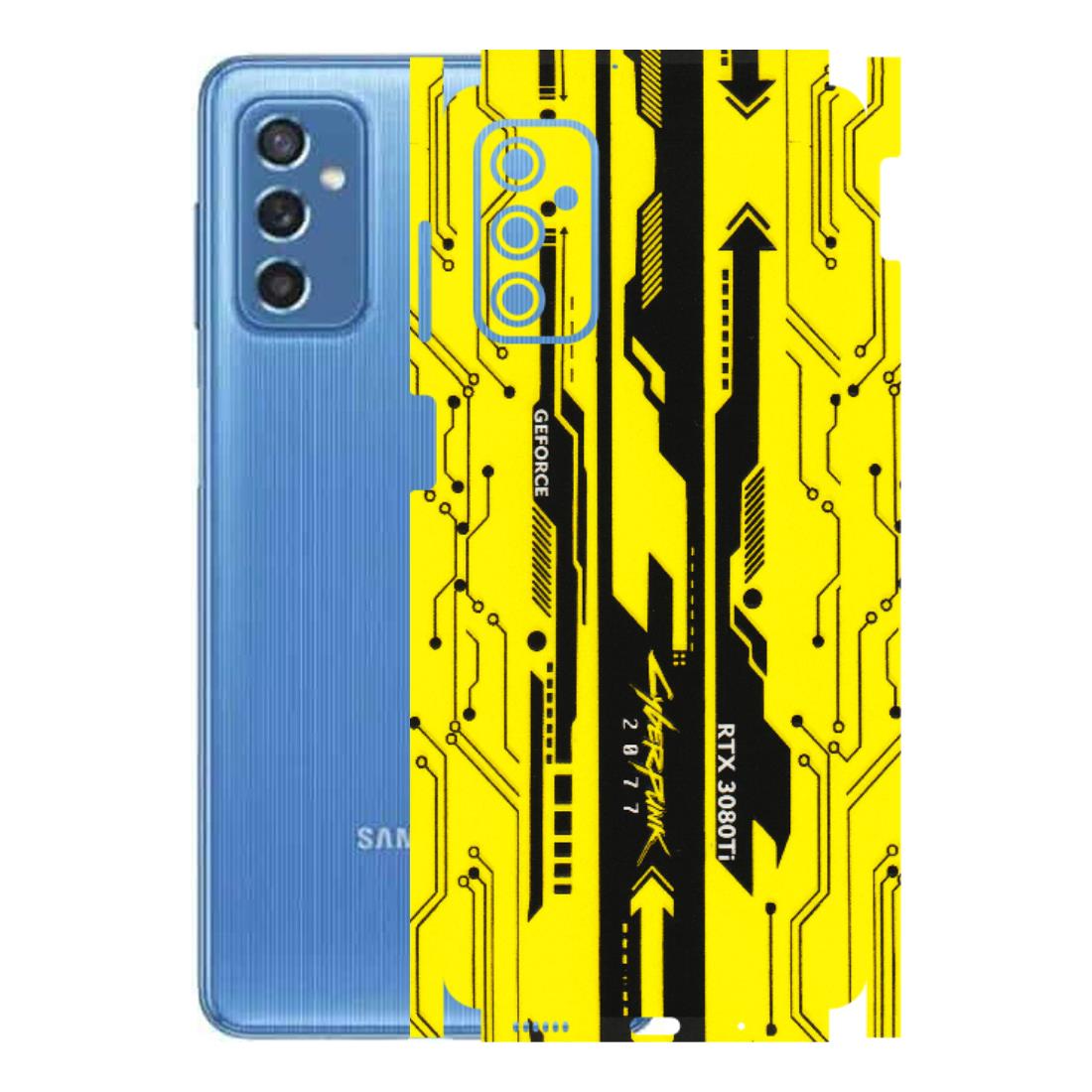 Samsung M/F/Note/Flip and C Phone Skins (All Models) - Yellow Cyberpunk - 3D Embossed Finish (L-93) Samsung Galaxy M52 (5G)