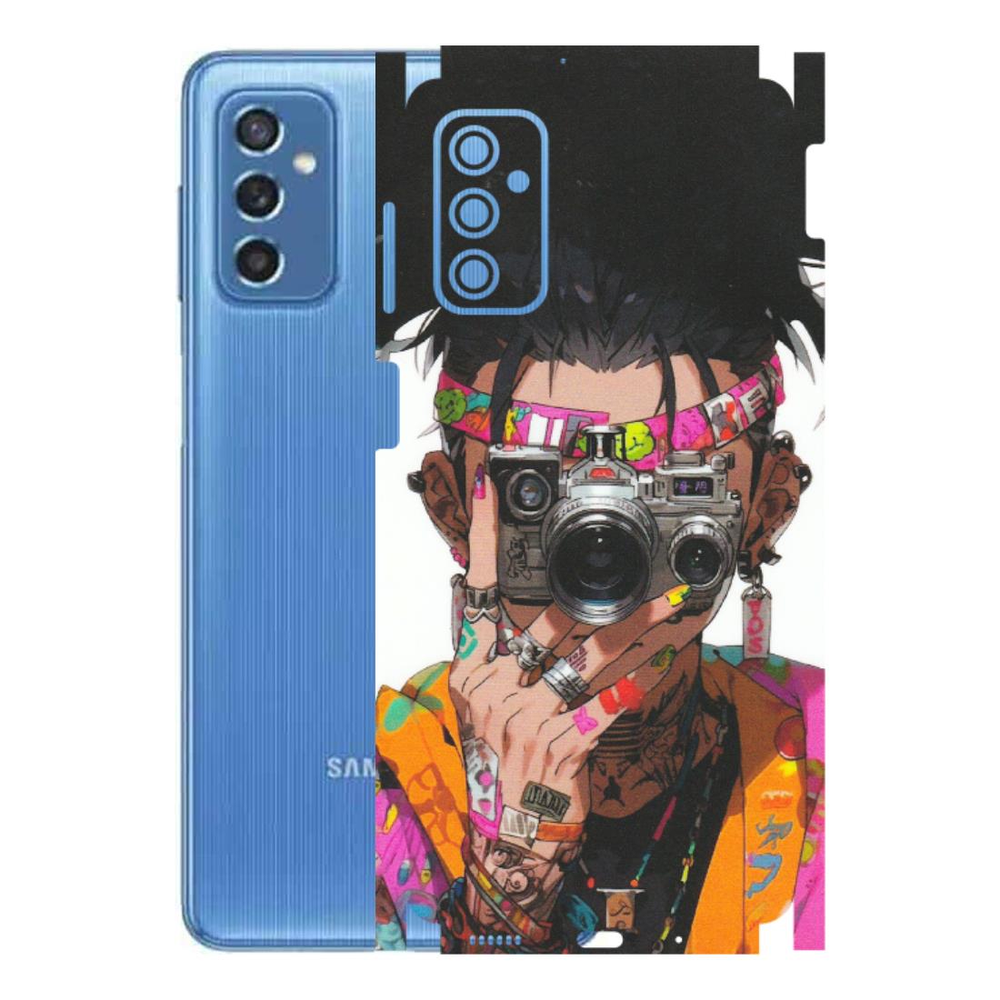 Samsung M/F/Note/Flip and C Phone Skins (All Models) - Camera Lover Girl - Matte Finish (M-09) Samsung Galaxy M52 (5G)