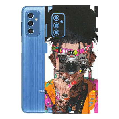 Samsung M/F/Note/Flip and C Phone Skins (All Models) - Camera Lover Girl - Matte Finish (M-09) Samsung Galaxy M52 (5G)