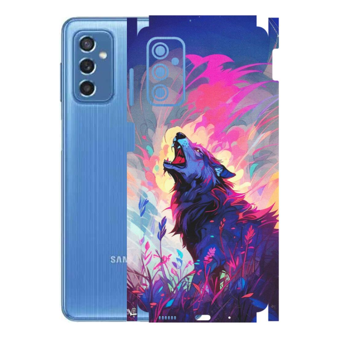 Samsung M/F/Note/Flip and C Phone Skins (All Models) - New Wild Wolf Abstract - Matte Finish (M-125) Samsung Galaxy M52 (5G)
