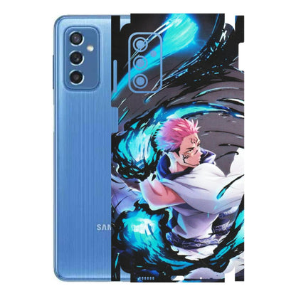 Samsung M/F/Note/Flip and C Phone Skins (All Models) - New Jujutsu Kaisen Grey Blue Anime - Matte Finish (M-127) Samsung Galaxy M52 (5G)
