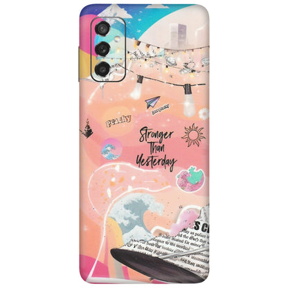 Samsung M/F/Note/Flip and C Phone Skins (All Models) - Stronger Then Yesterday - Matte Finish (M-128) Samsung Galaxy M52 (5G)