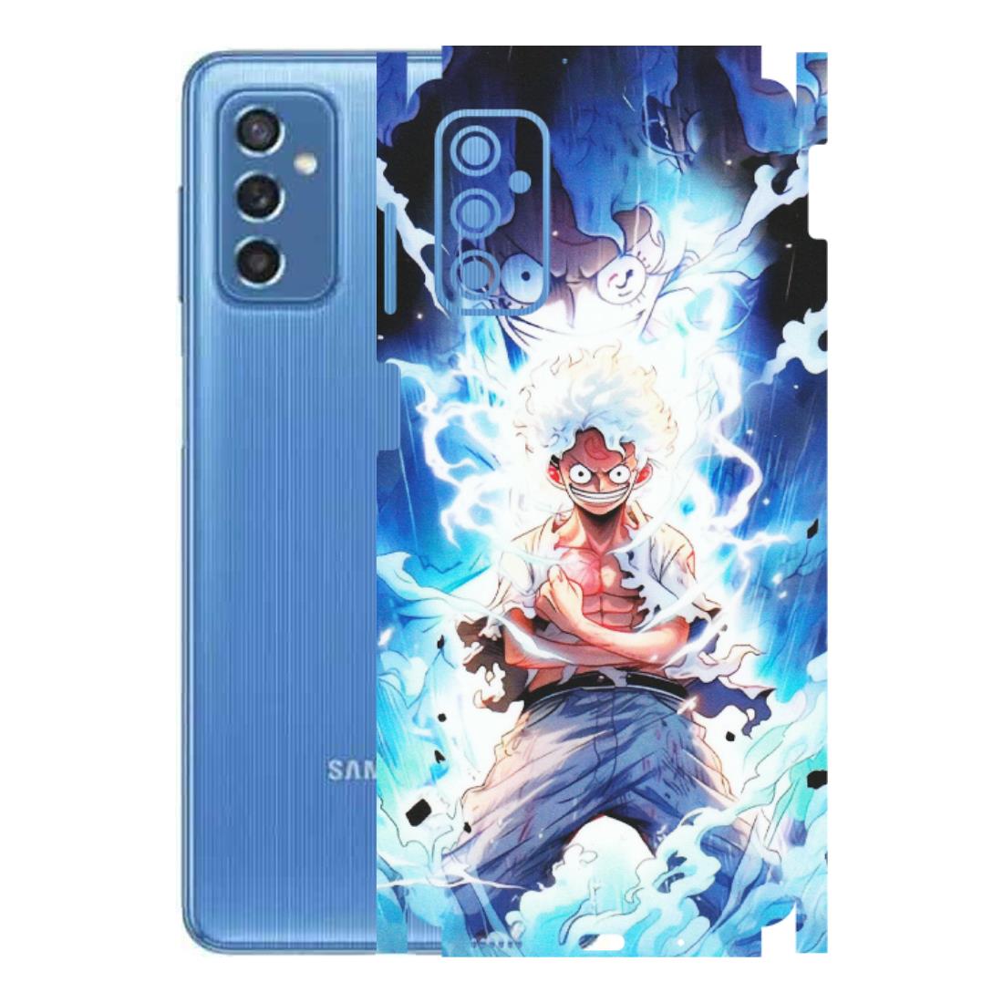 Samsung M/F/Note/Flip and C Phone Skins (All Models) - Blue Thunder Luffy Anime - Matte Finish (M-132) Samsung Galaxy M52 (5G)
