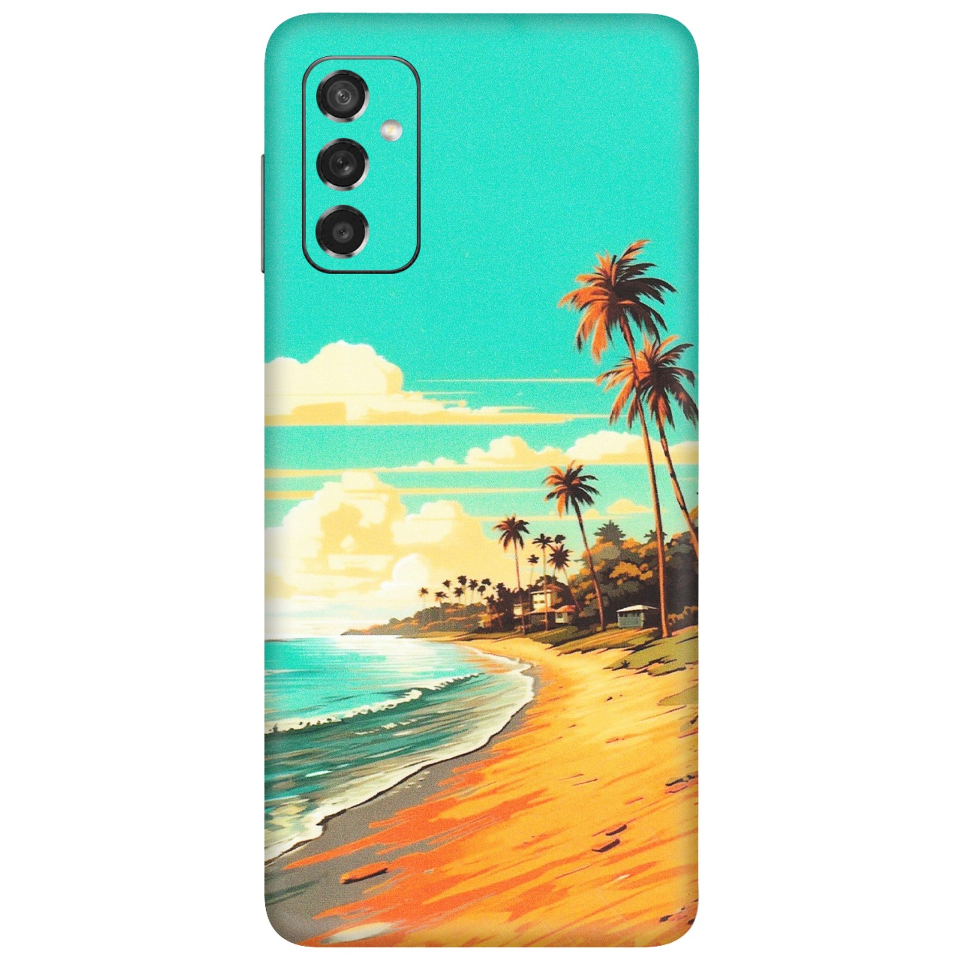 Samsung M/F/Note/Flip and C Phone Skins (All Models) - Miami Beach - Matte Finish (M-136) Samsung Galaxy M52 (5G)