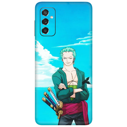 Samsung M/F/Note/Flip and C Phone Skins (All Models) - Cool Swordman Zoro Anime - Matte Finish (M-143) Samsung Galaxy M52 (5G)
