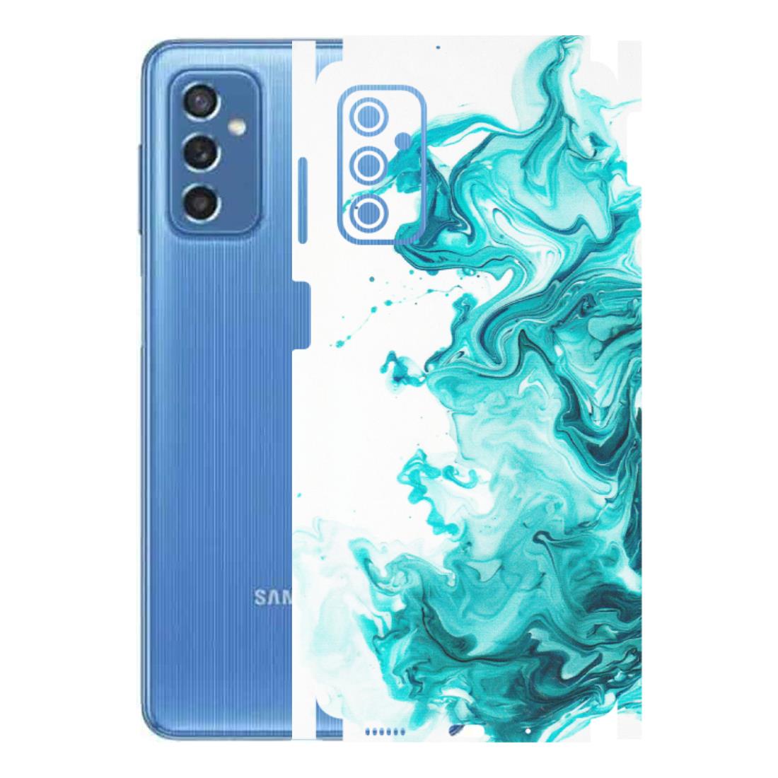 Samsung M/F/Note/Flip and C Phone Skins (All Models) - Sky Blue Abstract Colour - Matte Finish (M-146) Samsung Galaxy M52 (5G)
