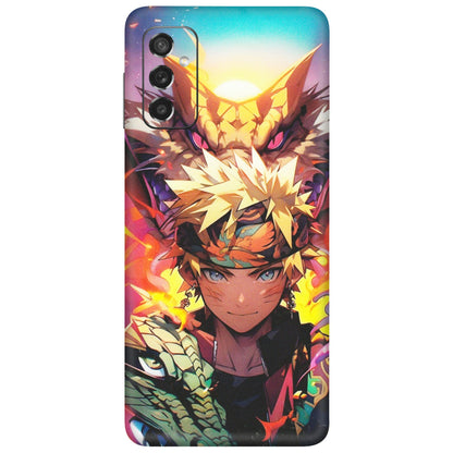 Samsung M/F/Note/Flip and C Phone Skins (All Models) - Angry Naruto Anime - Matte Finish (M-148) Samsung Galaxy M52 (5G)