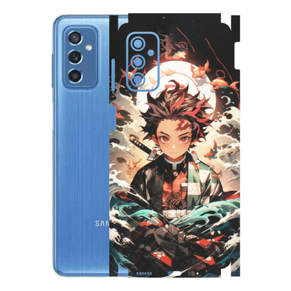 Samsung M/F/Note/Flip and C Phone Skins (All Models) - Tanjiro Demon Slayer Anime - Matte Finish (M-158) Samsung Galaxy M52 (5G)