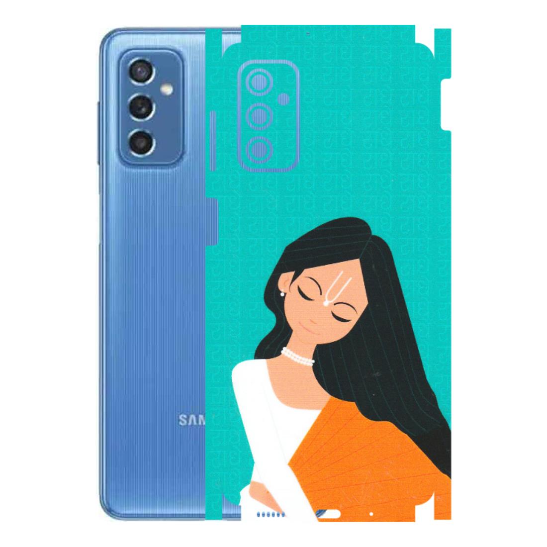 Samsung M/F/Note/Flip and C Phone Skins (All Models) - Radhe Radhe With Hindu Symbol - Matte Finish (M-164) Samsung Galaxy M52 (5G)