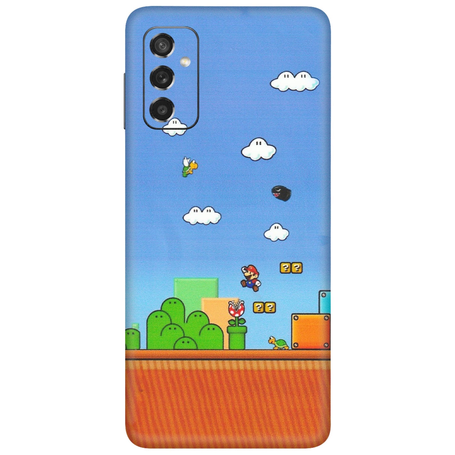 Samsung M/F/Note/Flip and C Phone Skins (All Models) - Mario Game Scene - Matte Finish (M-24) Samsung Galaxy M52 (5G)