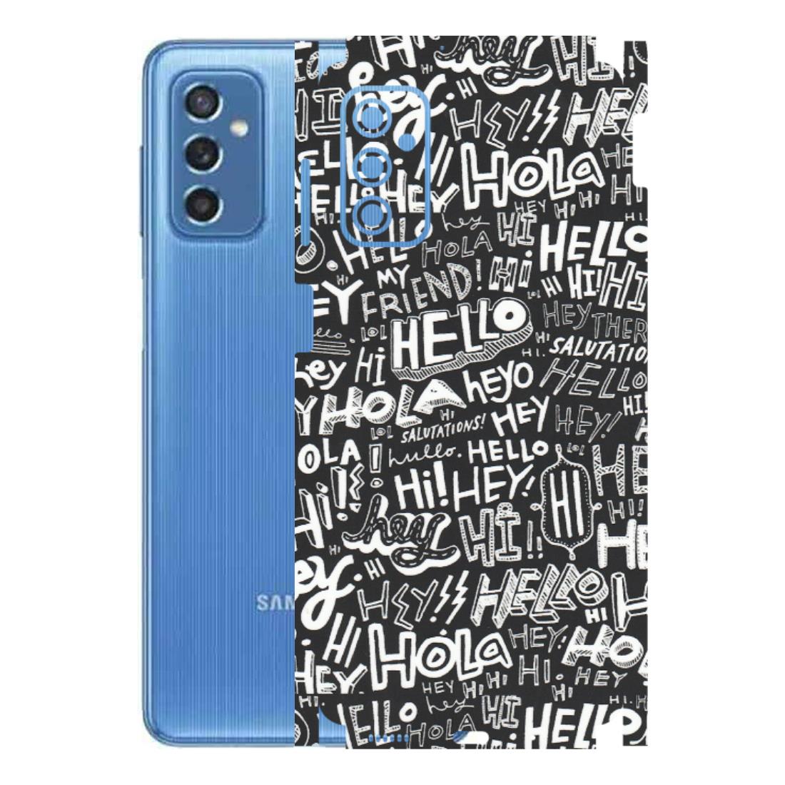 Samsung M/F/Note/Flip and C Phone Skins (All Models) - Hi Hello Doodles - Matte Finish (M-25) Samsung Galaxy M52 (5G)