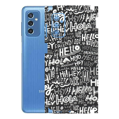 Samsung M/F/Note/Flip and C Phone Skins (All Models) - Hi Hello Doodles - Matte Finish (M-25) Samsung Galaxy M52 (5G)